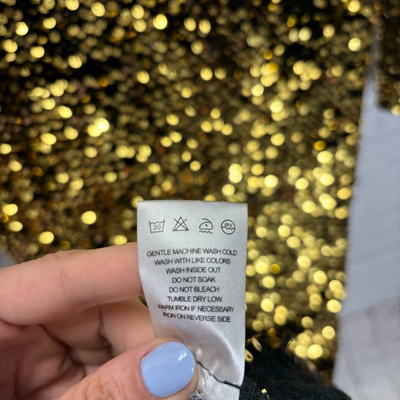 Beulah Gold Sequin Maxi Dress - Picture 10 of 11